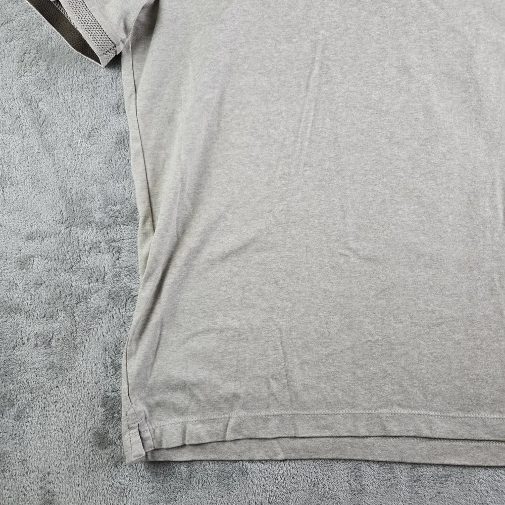Banana Republic Polo Shirt Mens XL Tan Oatmeal Performance Short Sleeve Workwear